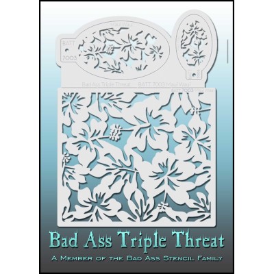 Bad Ass Triple Threat Stencil 7003